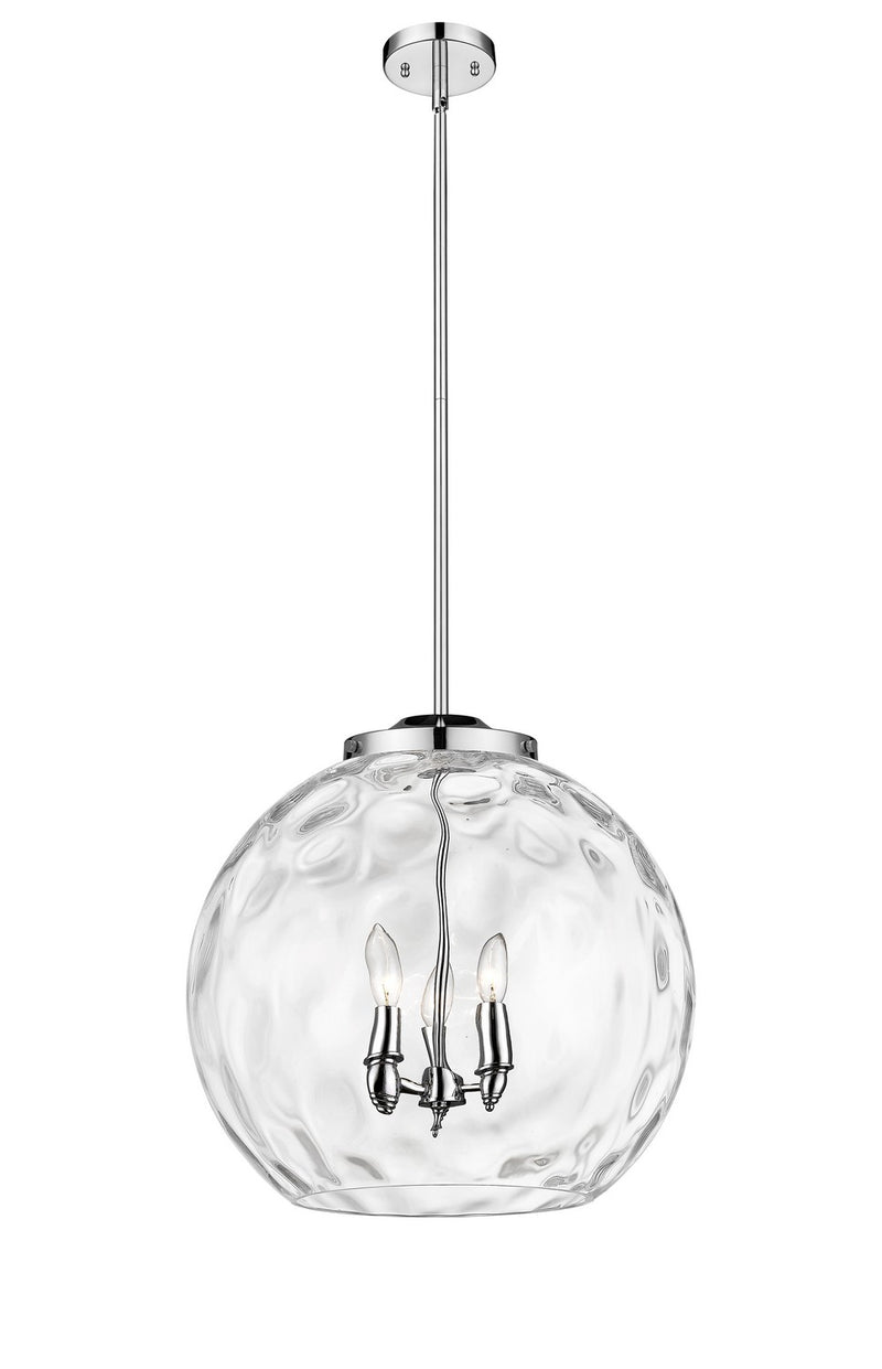 Innovations 221-3S-PC-G1215-18 Three Light Pendant, Polished Chrome