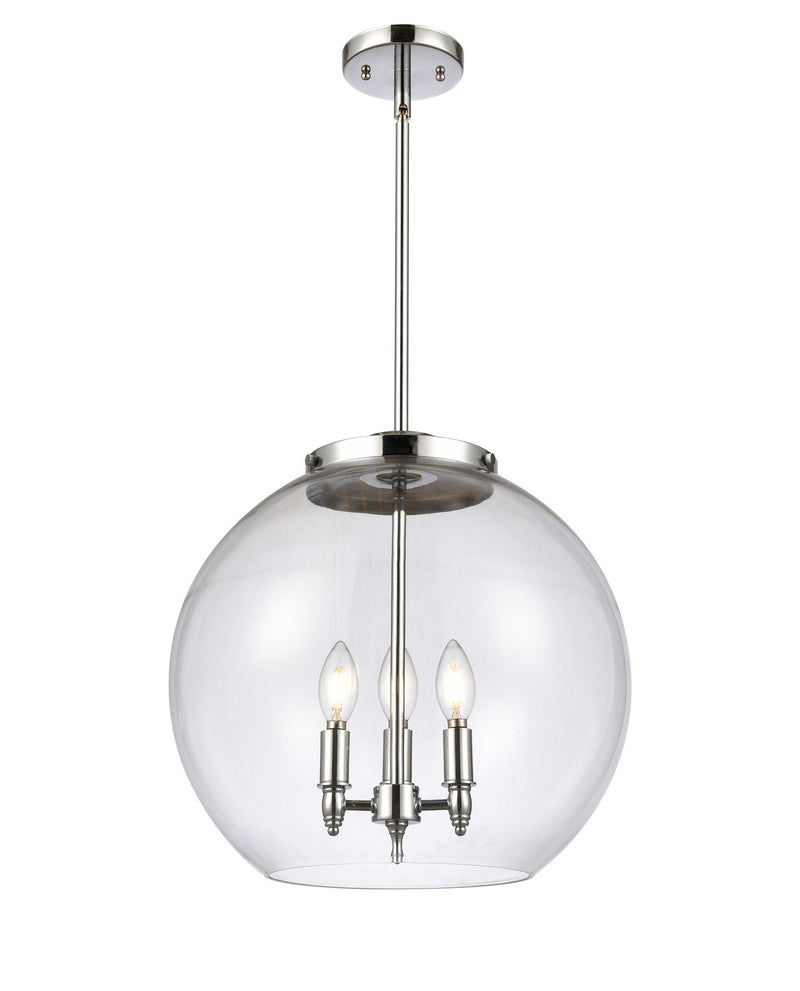 Innovations 221-3S-PC-G122-16-LED LED Pendant, Polished Chrome