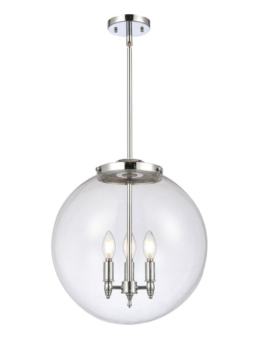 Innovations 221-3S-PC-G202-16 Three Light Pendant, Polished Chrome