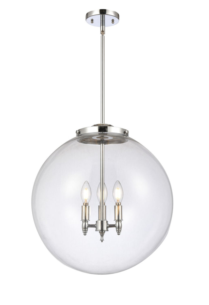 Innovations 221-3S-PC-G202-18-LED LED Pendant, Polished Chrome