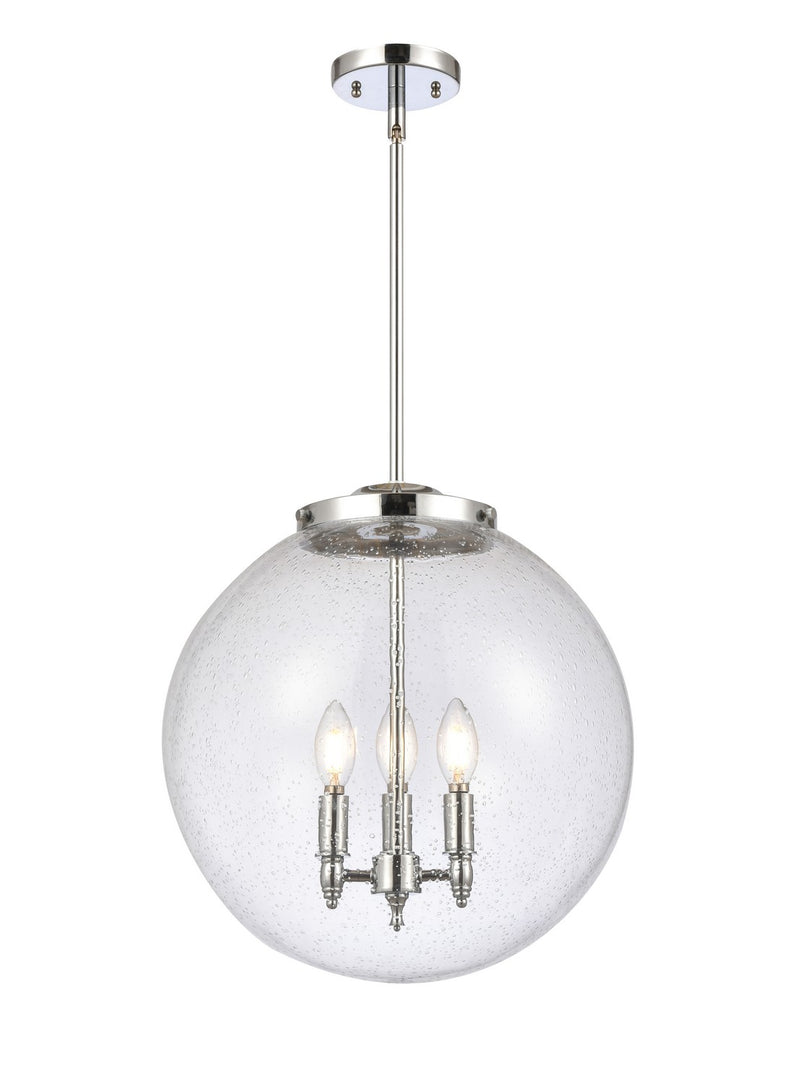 Innovations 221-3S-PC-G204-16 Three Light Pendant, Polished Chrome