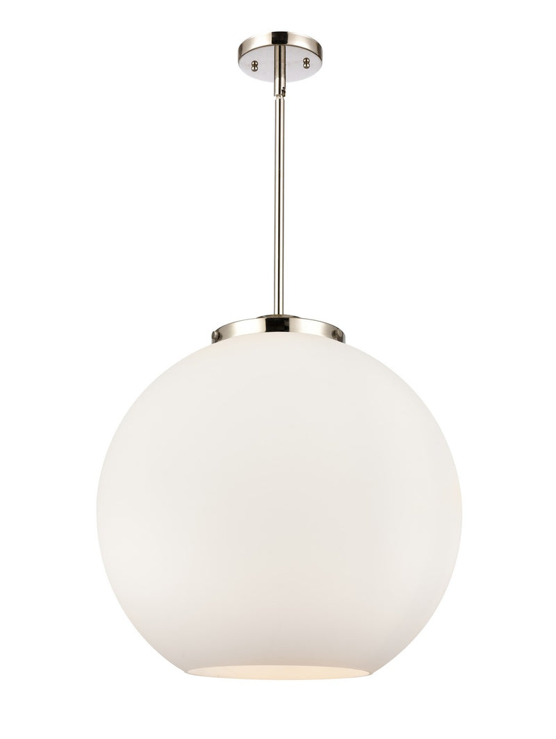 Innovations 221-3S-PN-G121-18 Three Light Pendant, Polished Nickel