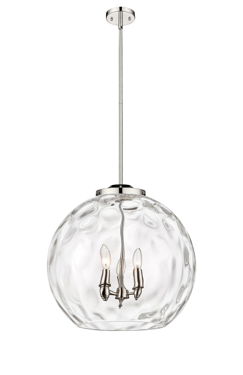 Innovations 221-3S-PN-G1215-18 Three Light Pendant, Polished Nickel