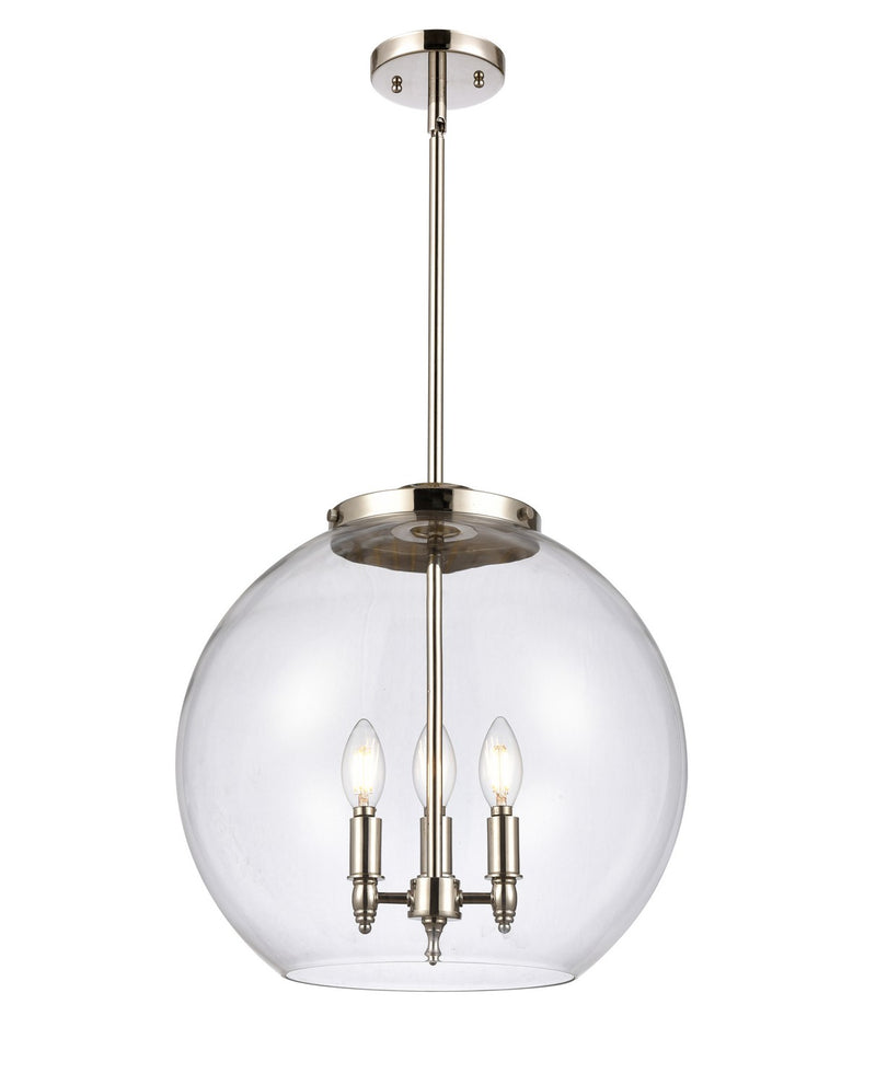 Innovations 221-3S-PN-G122-16-LED LED Pendant, Polished Nickel