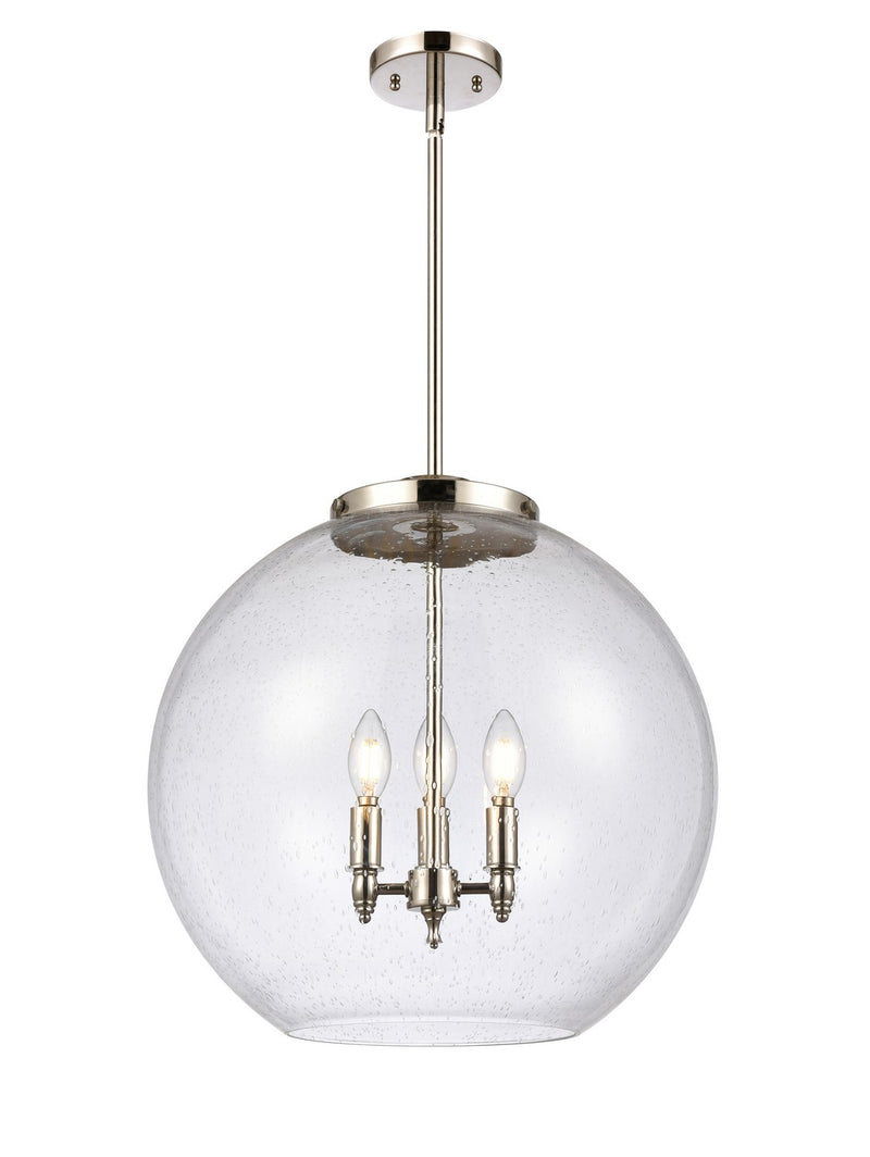 Innovations 221-3S-PN-G124-18-LED LED Pendant, Polished Nickel