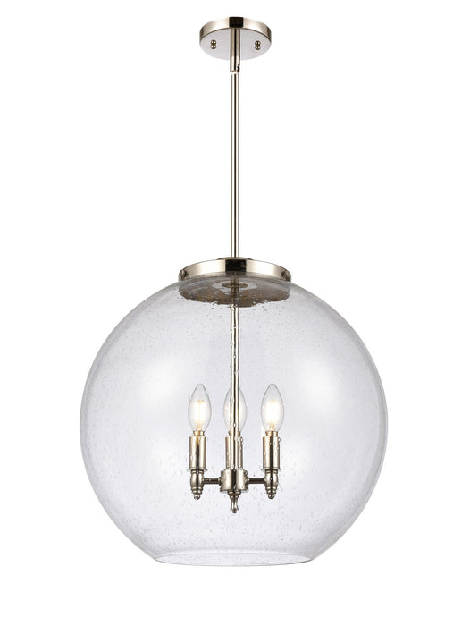 Innovations 221-3S-PN-G124-18-LED LED Pendant, Polished Nickel
