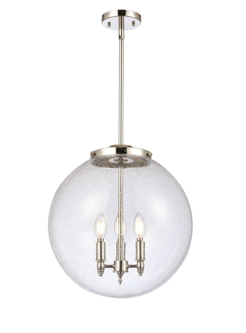 Innovations 221-3S-PN-G204-16 Three Light Pendant, Polished Nickel