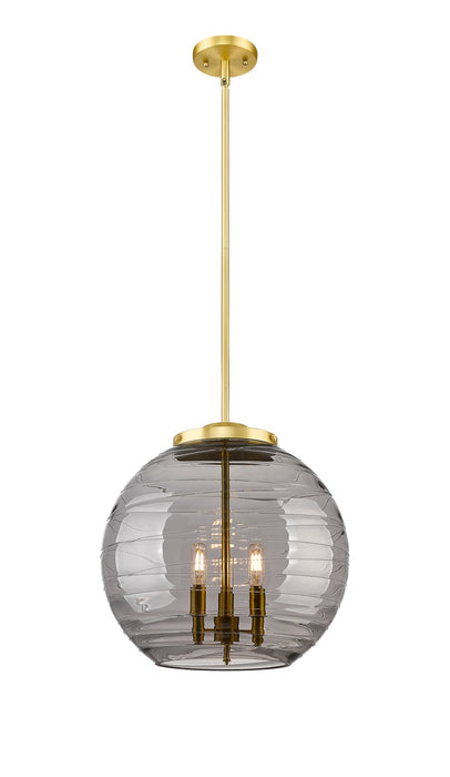 Innovations 221-3S-SG-G1213-16SM Three Light Pendant, Satin Gold