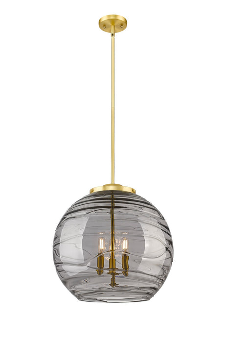 Innovations 221-3S-SG-G1213-18SM Three Light Pendant, Satin Gold
