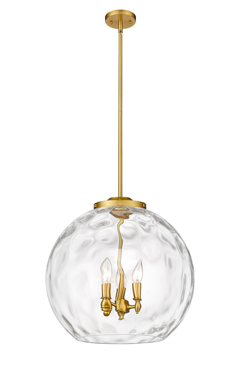 Innovations 221-3S-SG-G1215-18-LED LED Pendant, Satin Gold