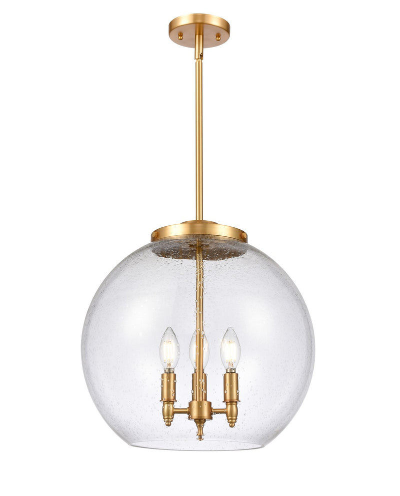 Innovations 221-3S-SG-G124-16 Three Light Pendant, Satin Gold