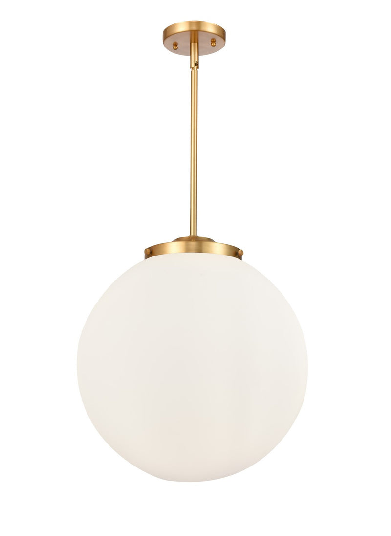Innovations 221-3S-SG-G201-16 Three Light Pendant, Satin Gold