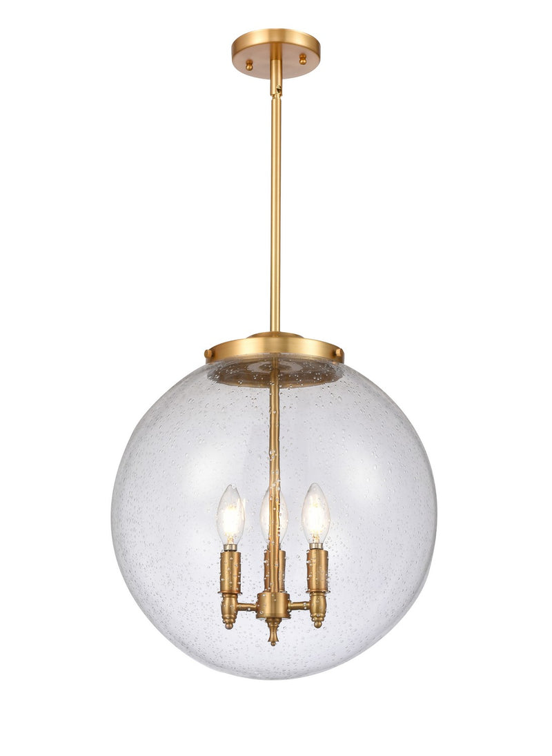 Innovations 221-3S-SG-G204-16 Three Light Pendant, Satin Gold