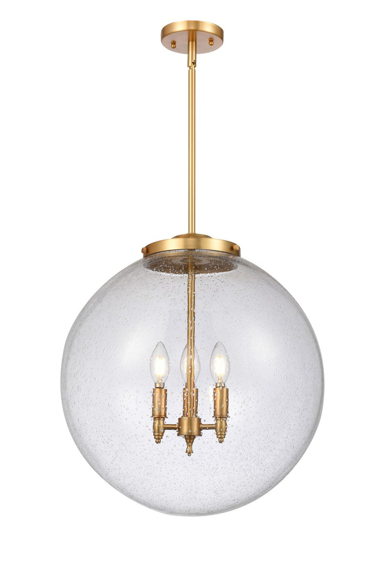 Innovations 221-3S-SG-G204-18 Three Light Pendant, Satin Gold