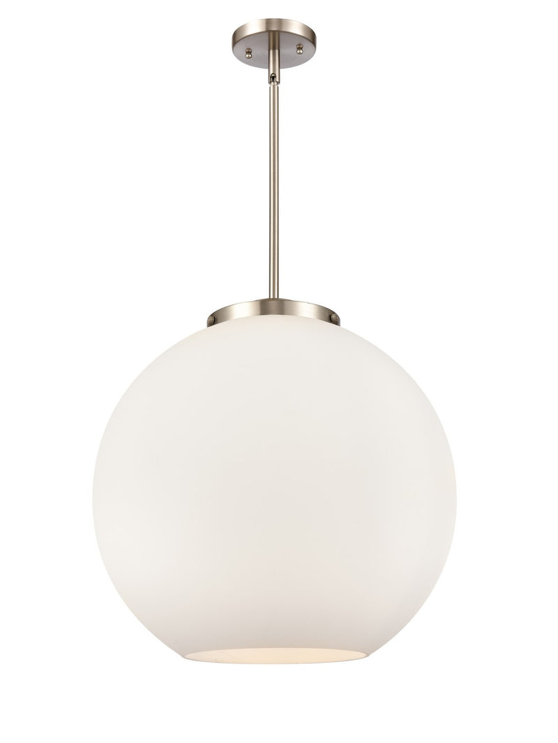 Innovations 221-3S-SN-G121-18 Three Light Pendant, Brushed Satin Nickel