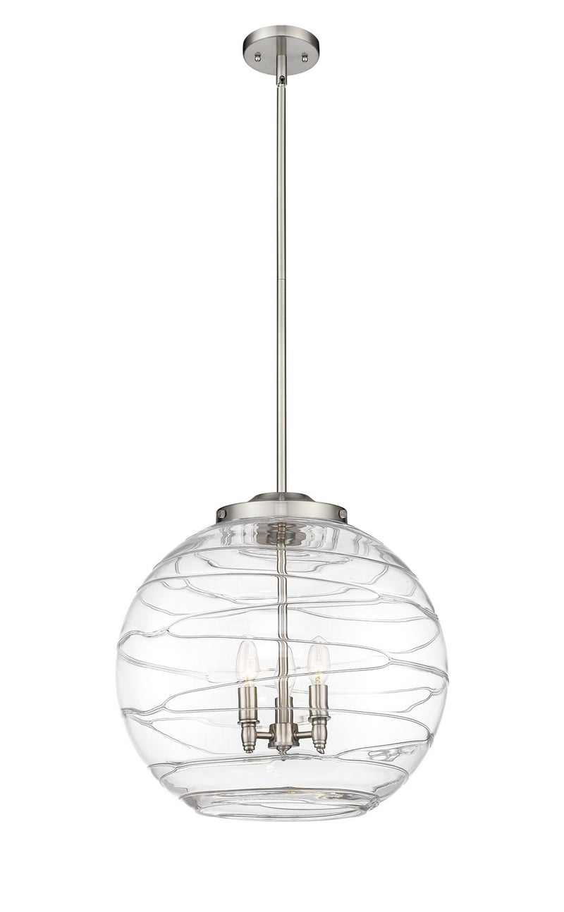 Innovations 221-3S-SN-G1213-18-LED LED Pendant, Brushed Satin Nickel