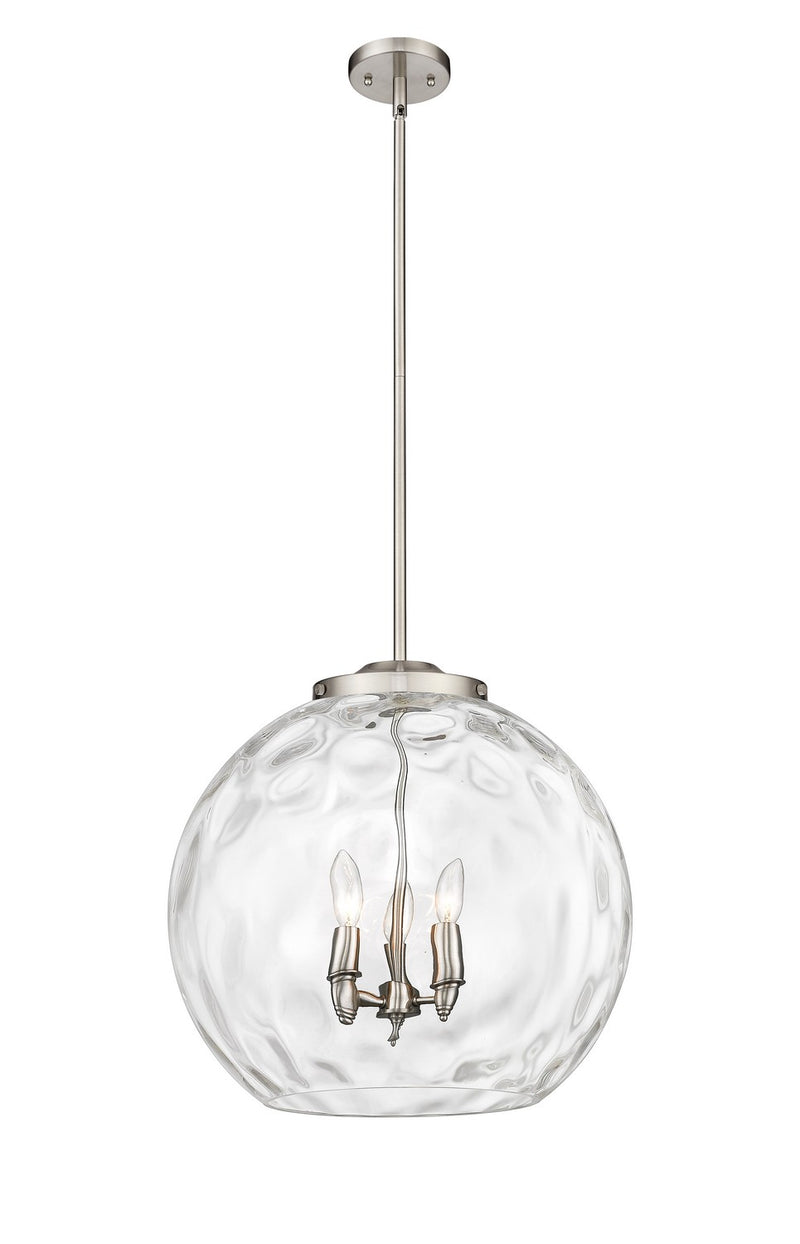 Innovations 221-3S-SN-G1215-18-LED LED Pendant, Brushed Satin Nickel