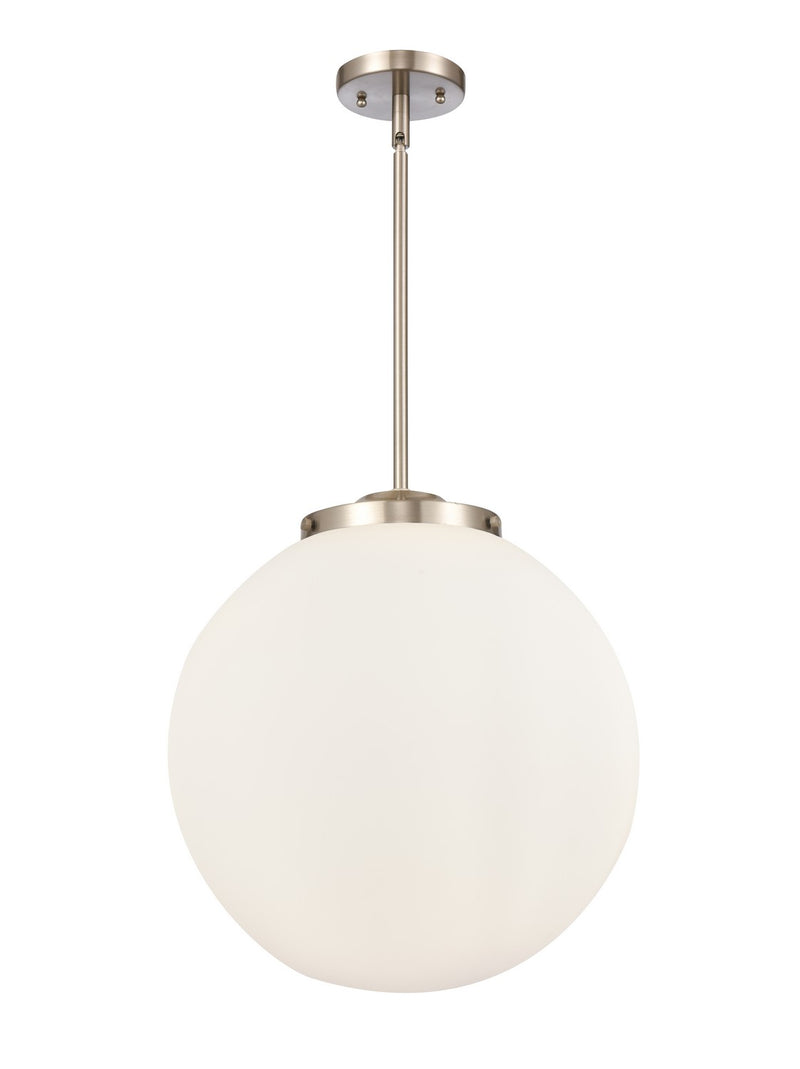 Innovations 221-3S-SN-G201-16 Three Light Pendant, Brushed Satin Nickel