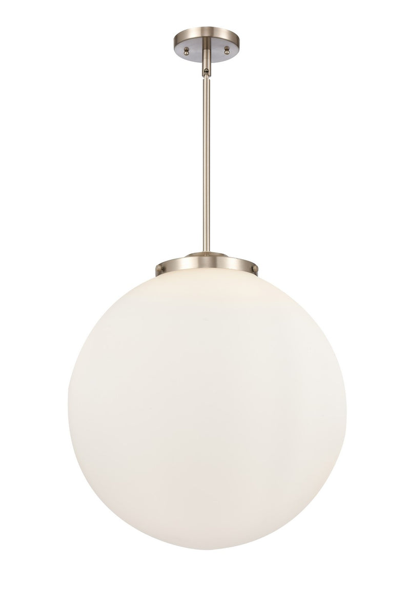 Innovations 221-3S-SN-G201-18 Three Light Pendant, Brushed Satin Nickel