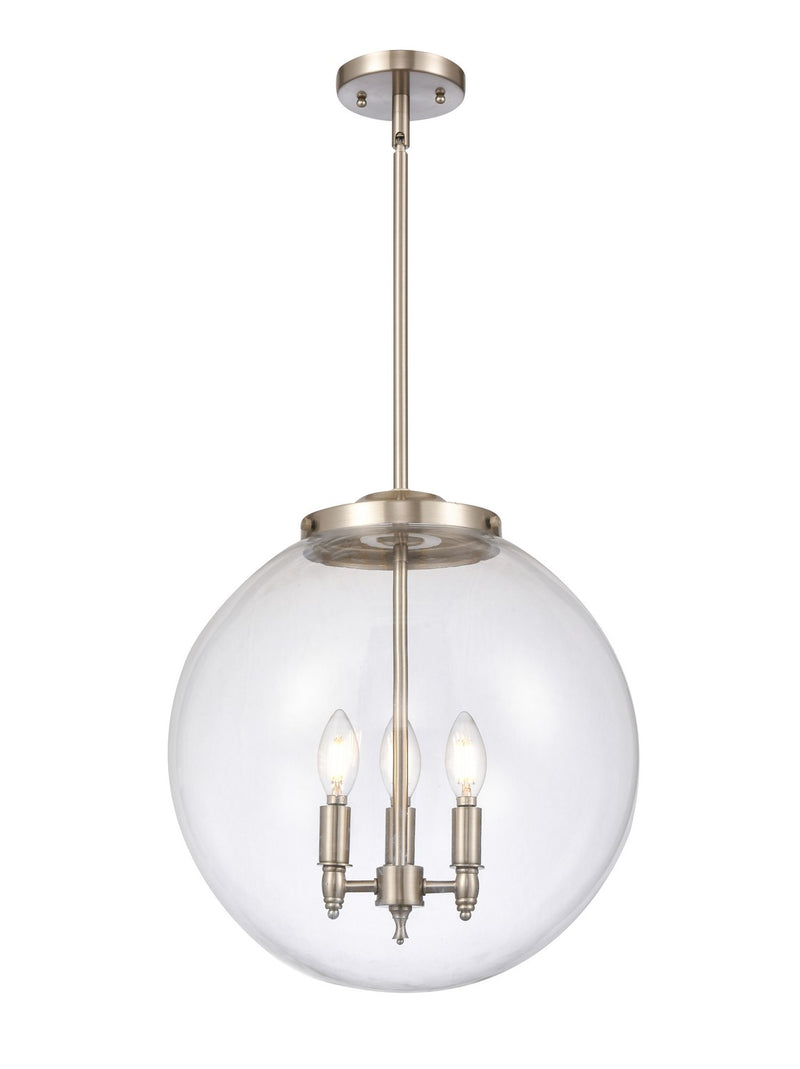Innovations 221-3S-SN-G202-16 Three Light Pendant, Brushed Satin Nickel