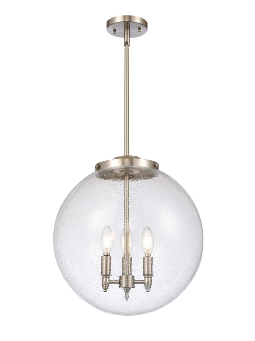 Innovations 221-3S-SN-G204-16 Three Light Pendant, Brushed Satin Nickel