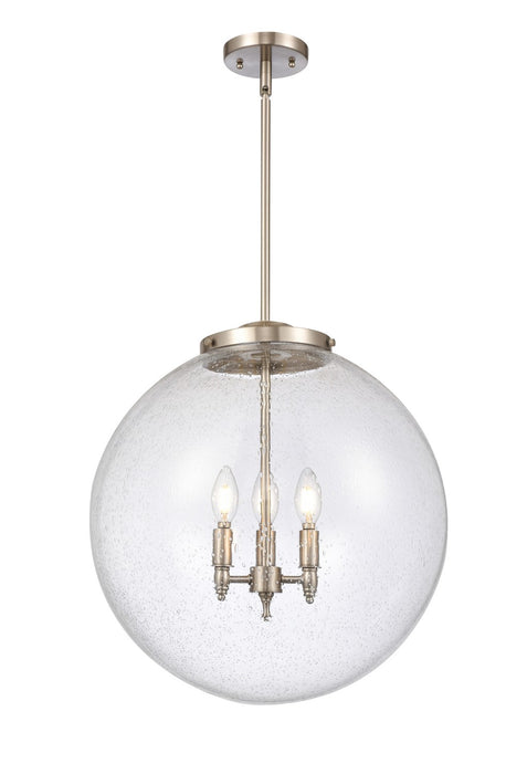 Innovations 221-3S-SN-G204-18 Three Light Pendant, Brushed Satin Nickel