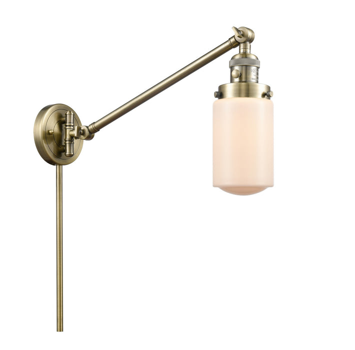 Innovations 237-AB-G311-LED LED Swing Arm Lamp, Antique Brass