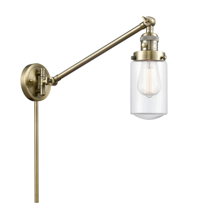 Innovations 237-AB-G312-LED LED Swing Arm Lamp, Antique Brass
