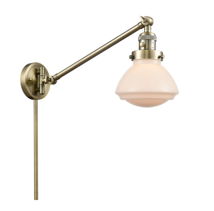Innovations 237-AB-G321-LED LED Swing Arm Lamp, Antique Brass