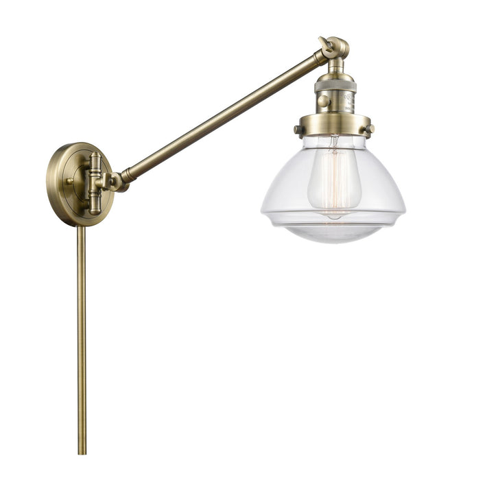 Innovations 237-AB-G322-LED LED Swing Arm Lamp, Antique Brass