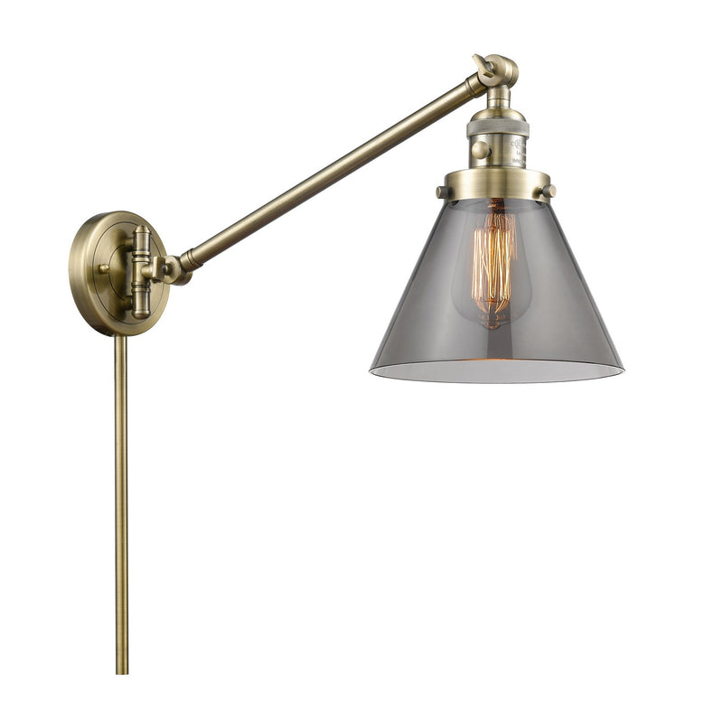 Innovations 237-AB-G43-LED LED Swing Arm Lamp, Antique Brass