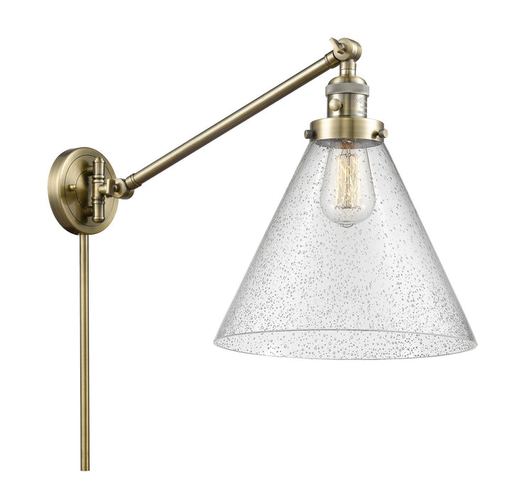 Innovations 237-AB-G44-L-LED LED Swing Arm Lamp, Antique Brass