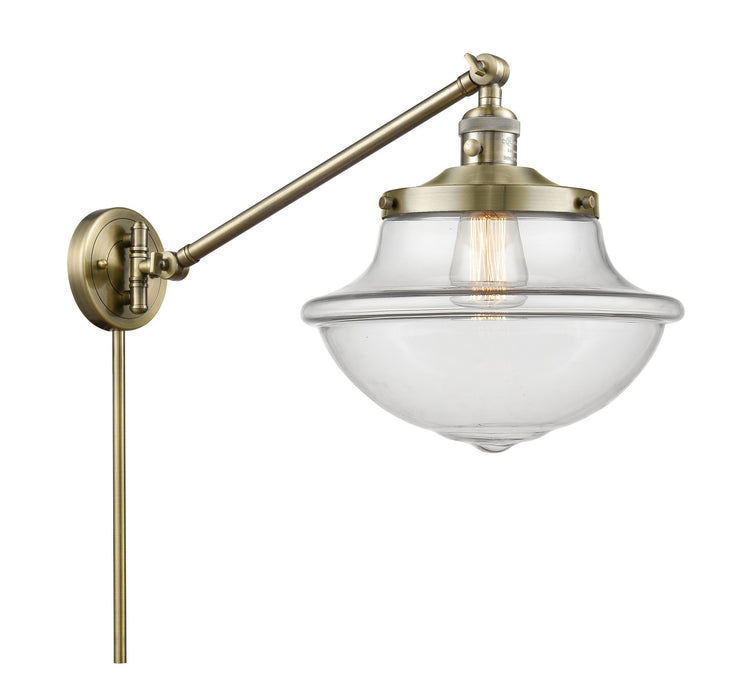 Innovations 237-AB-G542-LED LED Swing Arm Lamp, Antique Brass