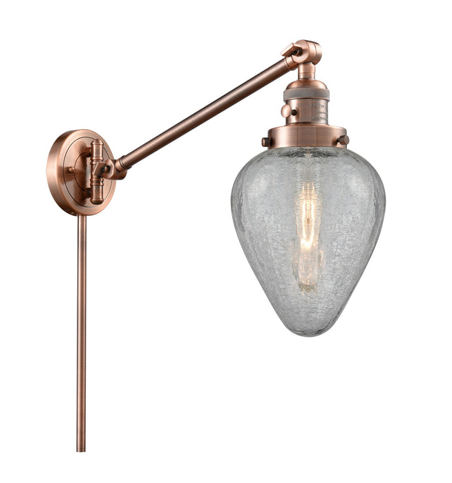Innovations 237-AC-G165-LED LED Swing Arm Lamp, Antique Copper