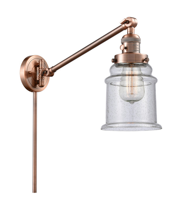 Innovations 237-AC-G184-LED LED Swing Arm Lamp, Antique Copper