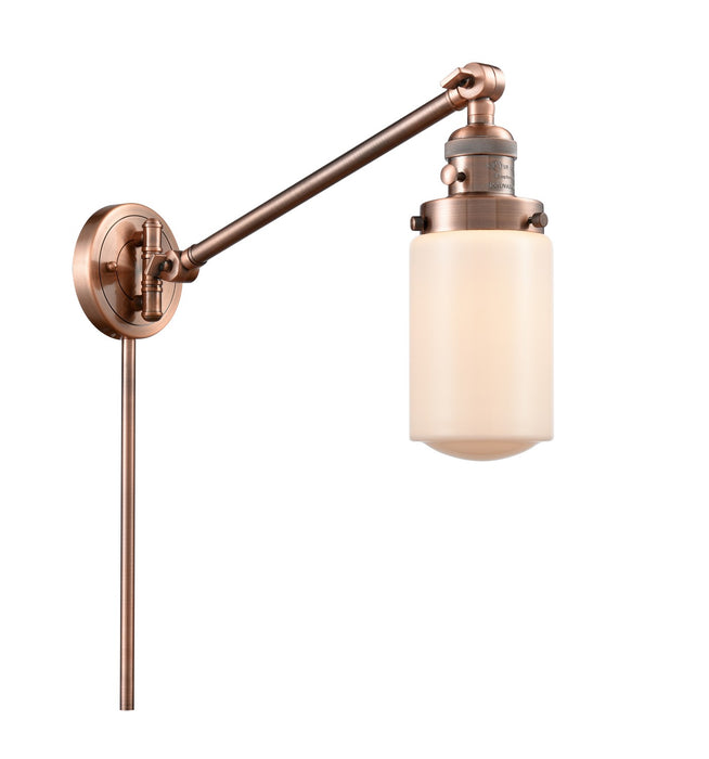 Innovations 237-AC-G311-LED LED Swing Arm Lamp, Antique Copper