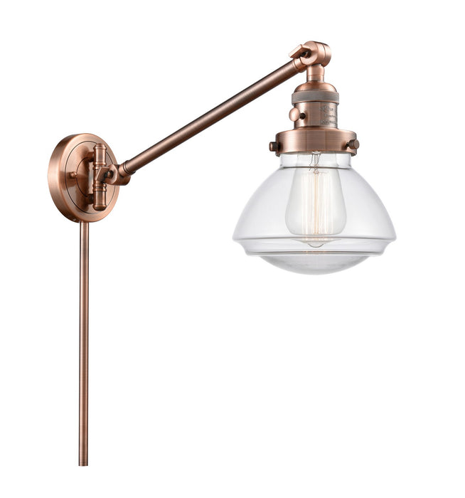 Innovations 237-AC-G322-LED LED Swing Arm Lamp, Antique Copper