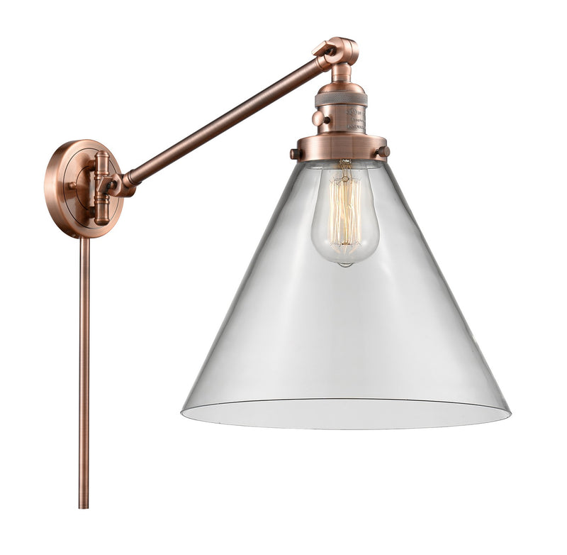 Innovations 237-AC-G42-L-LED LED Swing Arm Lamp, Antique Copper