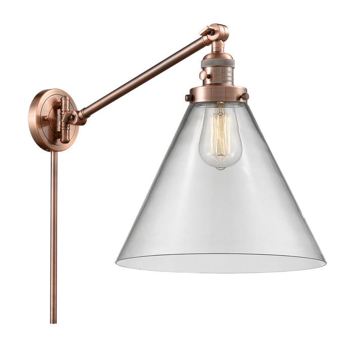 Innovations 237-AC-G42-L-LED LED Swing Arm Lamp, Antique Copper
