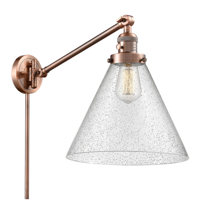 Innovations 237-AC-G44-L-LED LED Swing Arm Lamp, Antique Copper