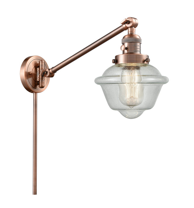 Innovations 237-AC-G534-LED LED Swing Arm Lamp, Antique Copper