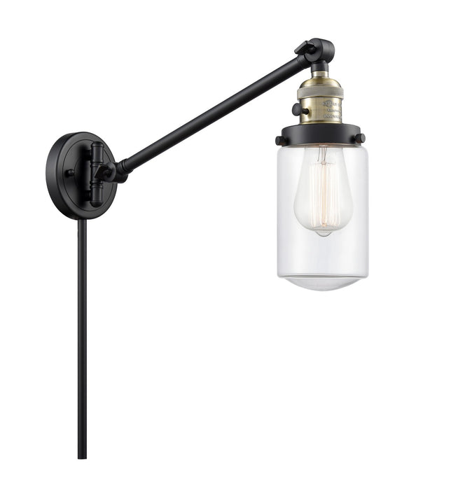 Innovations 237-BAB-G312-LED LED Swing Arm Lamp, Black Antique Brass