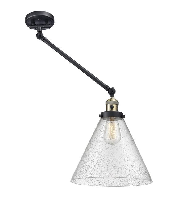 Innovations 237-BAB-G44-L-LED LED Swing Arm Lamp, Black Antique Brass