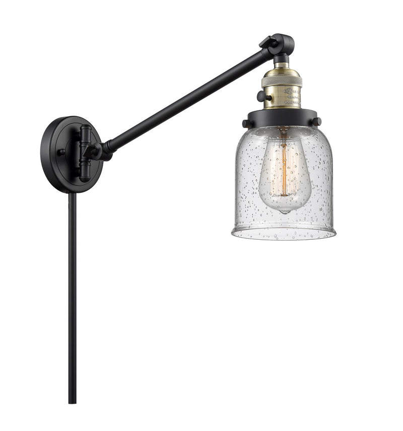 Innovations 237-BAB-G54-LED LED Swing Arm Lamp, Black Antique Brass