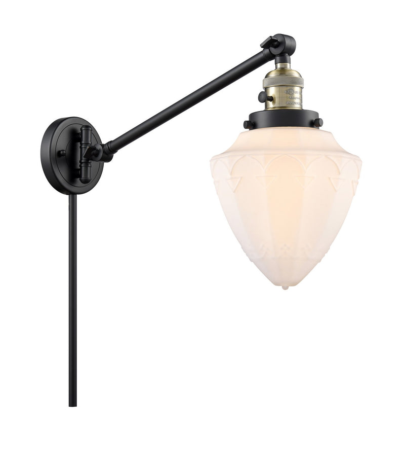 Innovations 237-BAB-G661-7-LED LED Swing Arm Lamp, Black Antique Brass