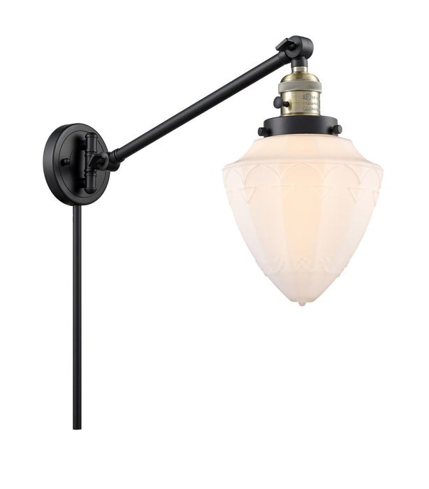 Innovations 237-BAB-G661-7-LED LED Swing Arm Lamp, Black Antique Brass