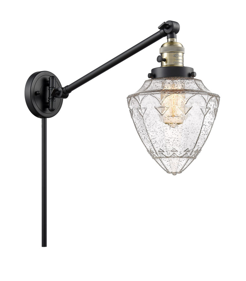 Innovations 237-BAB-G664-7 One Light Swing Arm Lamp, Black Antique Brass