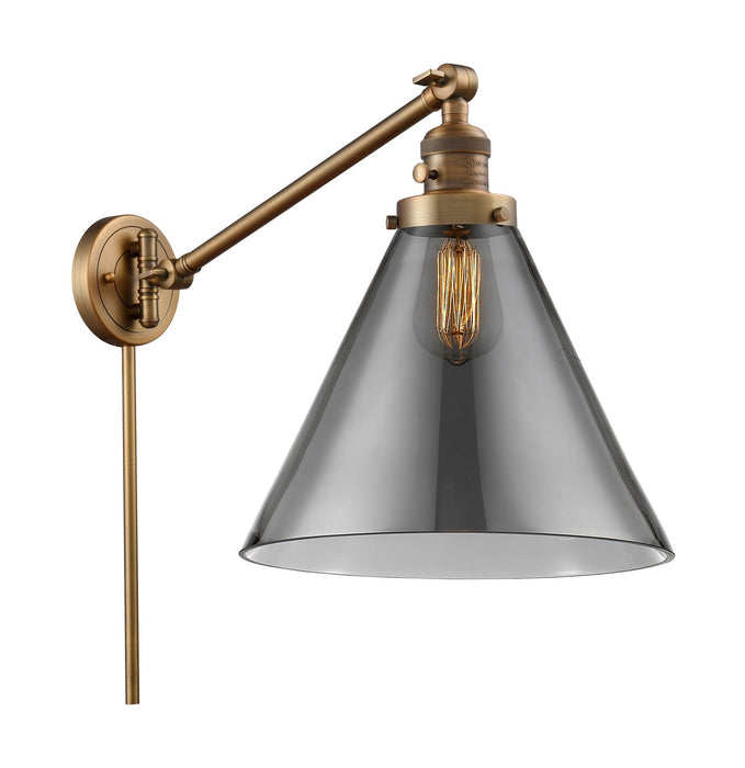 Innovations 237-BB-G43-L-LED LED Swing Arm Lamp, Brushed Brass