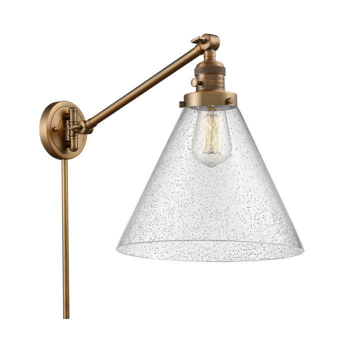 Innovations 237-BB-G44-L-LED LED Swing Arm Lamp, Brushed Brass