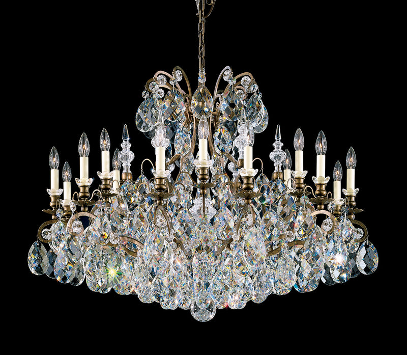 Schonbek 3792-76S 19 Light Chandelier, Heirloom Bronze